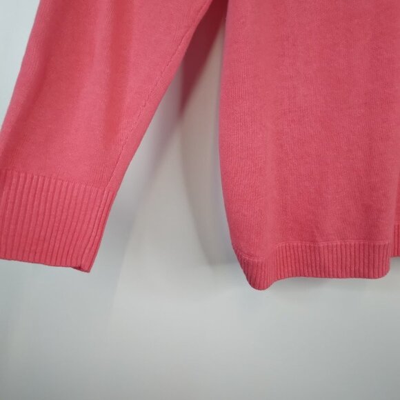 J. Crew Oversized Lightweight Pink Sweater Size M - Picture 3 of 10